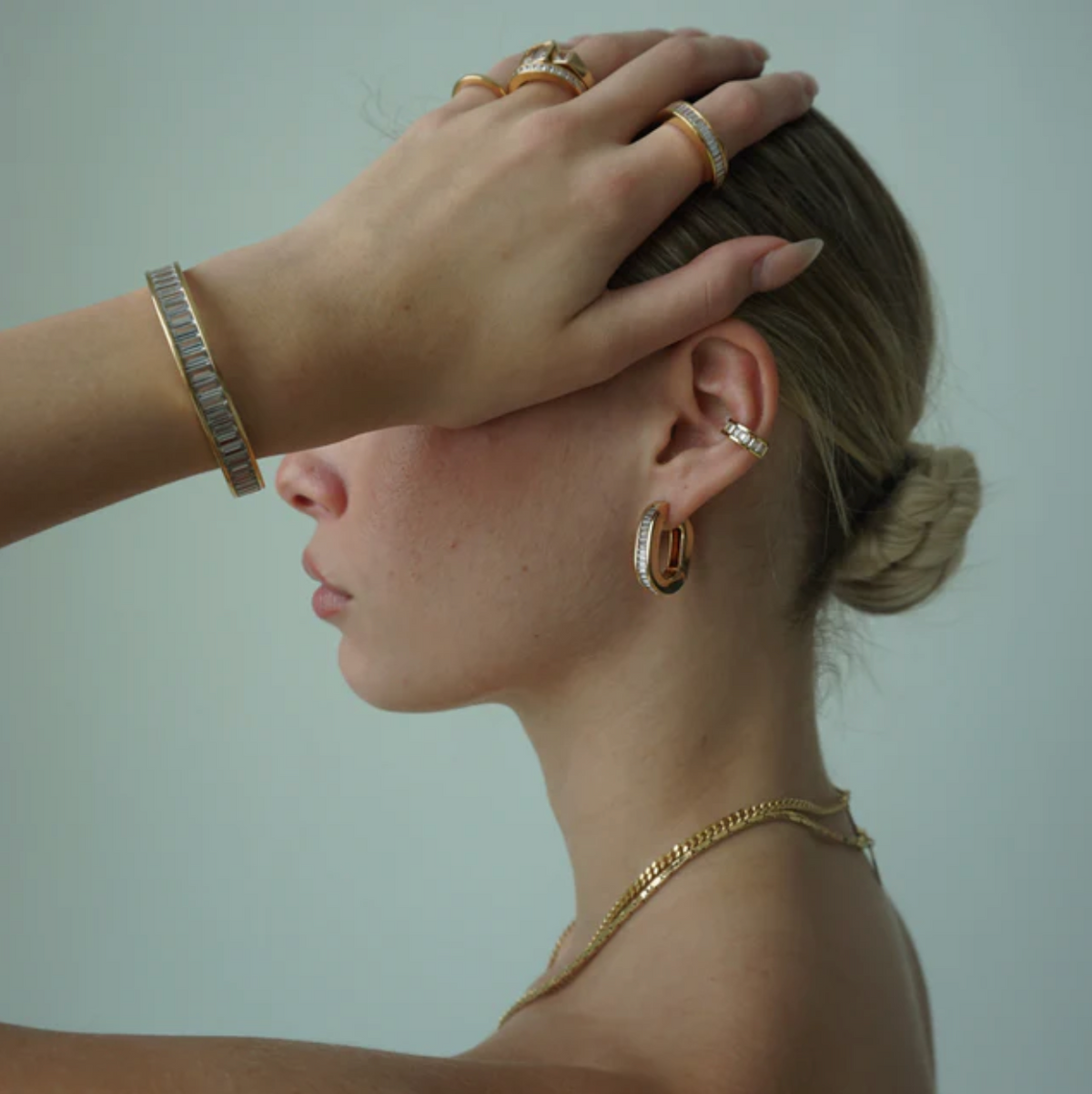 Erin Fader Forever Bangle Bracelet - Gold