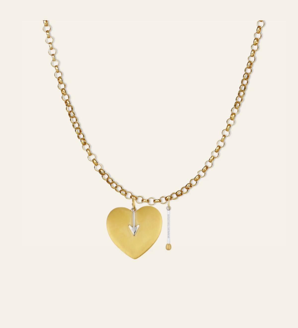 Hart Arrow Heart, Divine Matchstick & Belcher Chain