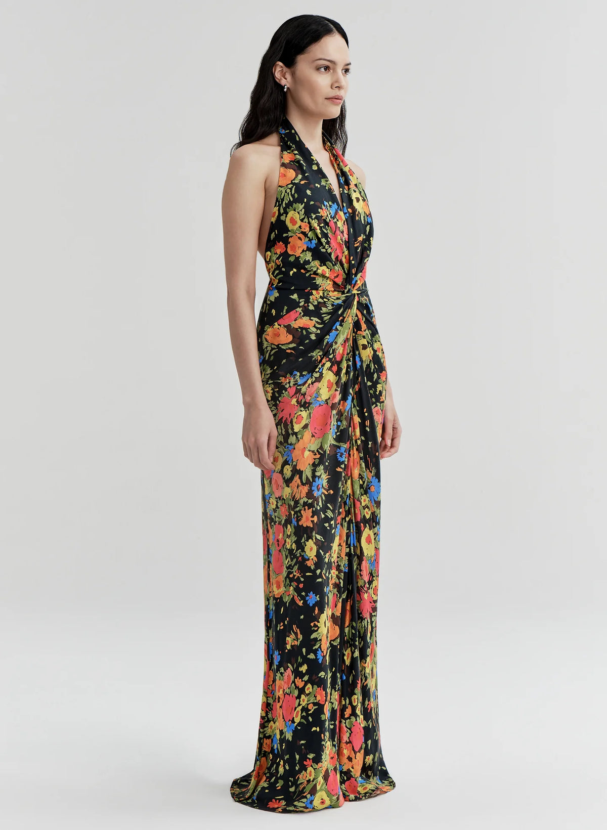 ALC Mabel Floral Satin Gown