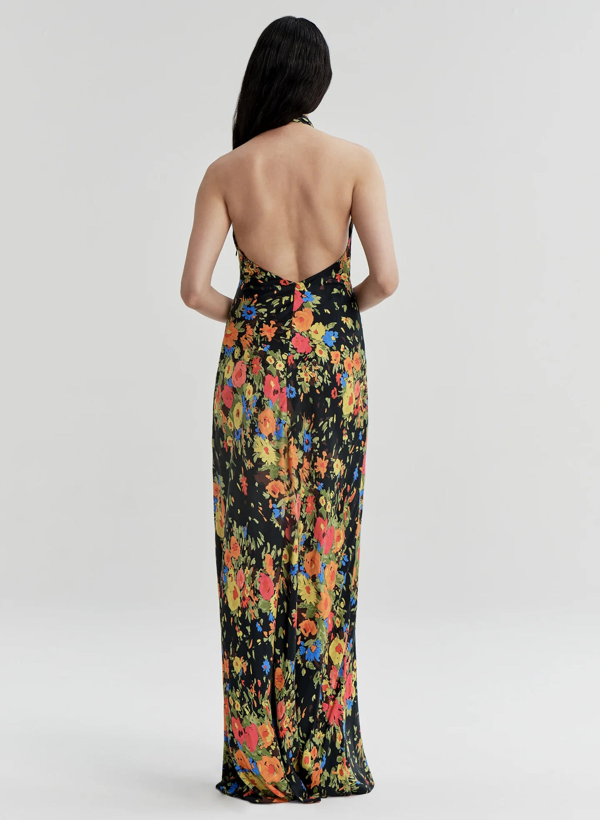 ALC Mabel Floral Satin Gown