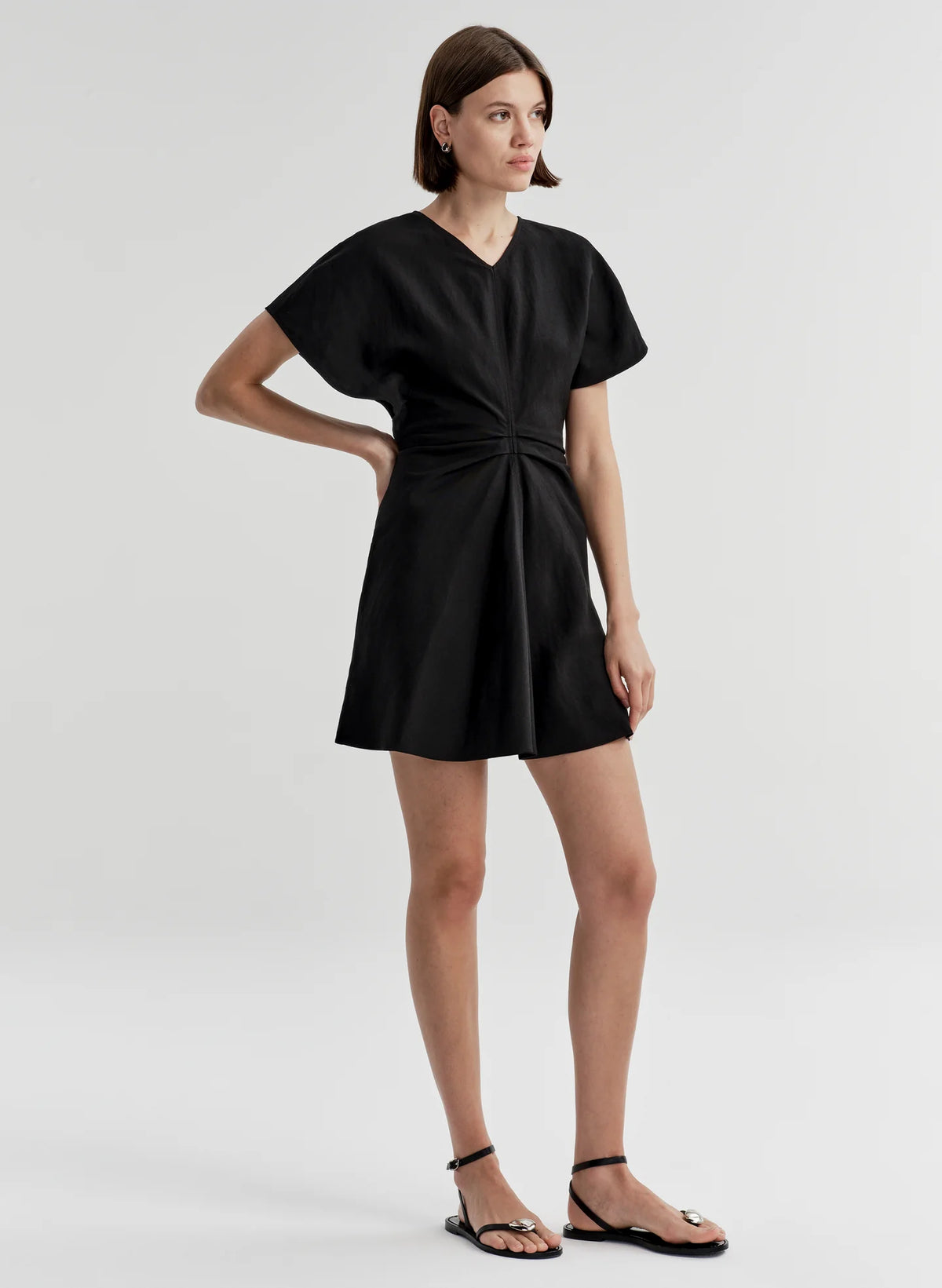 ALC Leni Linen Mini Dress