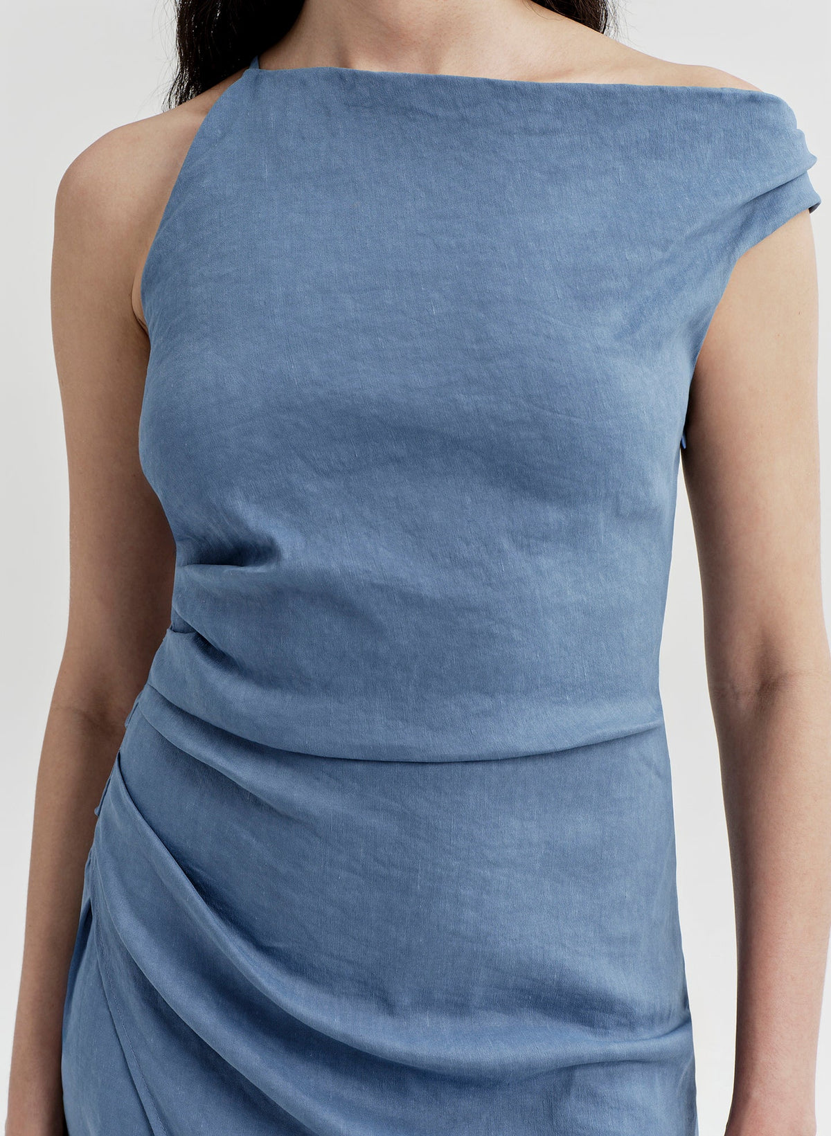 ALC Lyra Linen Midi Dress - Dusk Blue