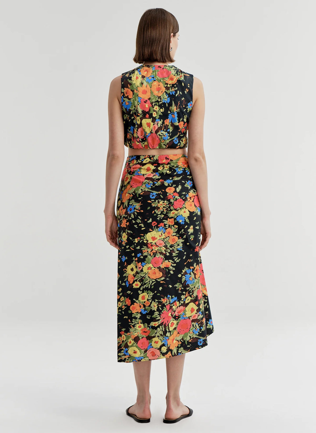 ALC Naomi Skirt - Black/Persimmon
