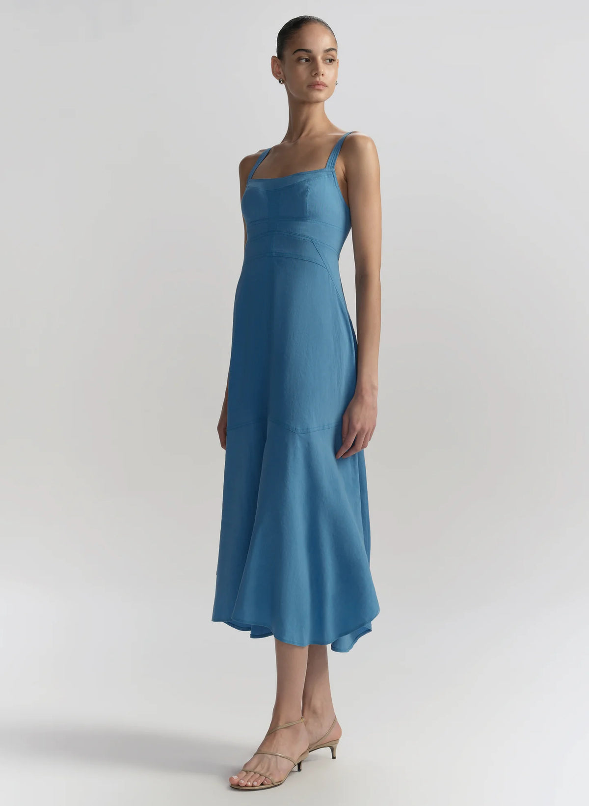 A.L.C. Harlow Linen Midi Dress