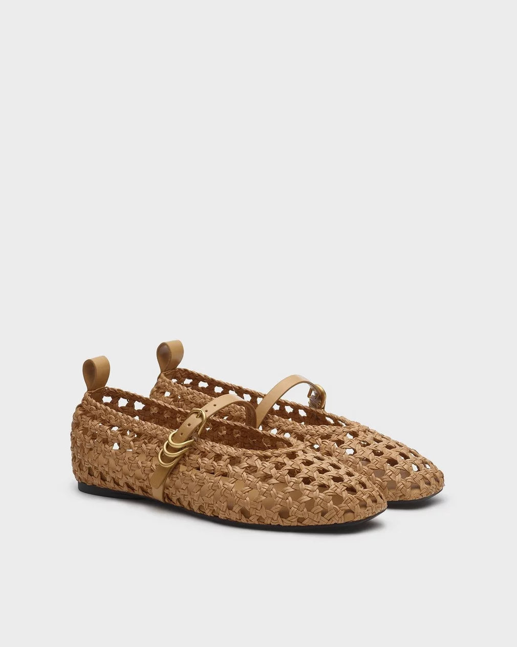 Spire Woven Faux Leather Mary Janes