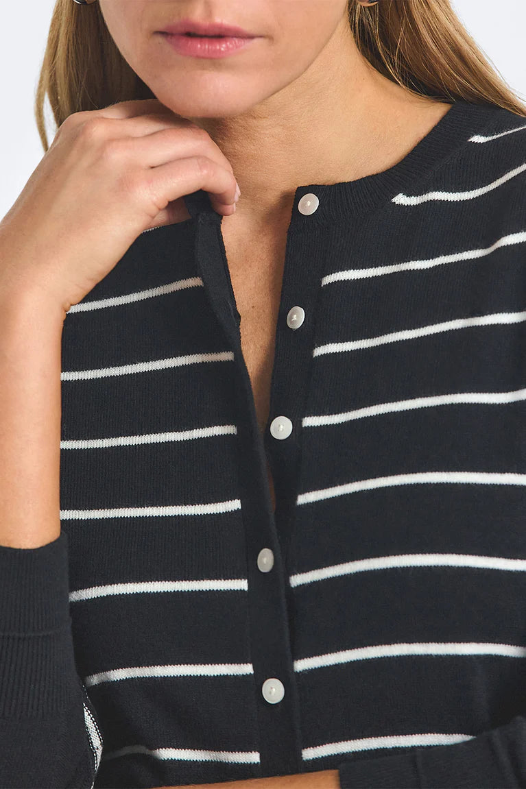 Thibeaut Plaited Stripe Cardigan