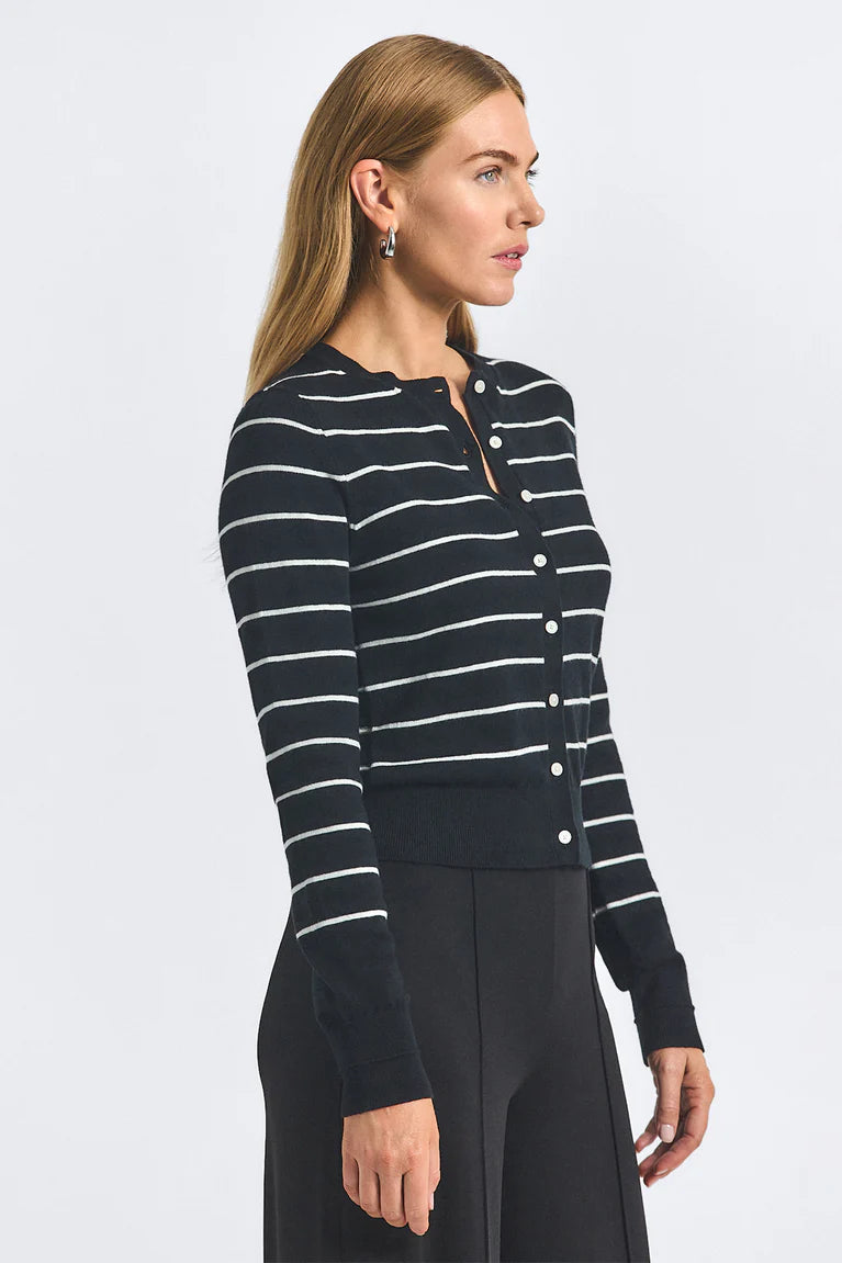 Thibeaut Plaited Stripe Cardigan