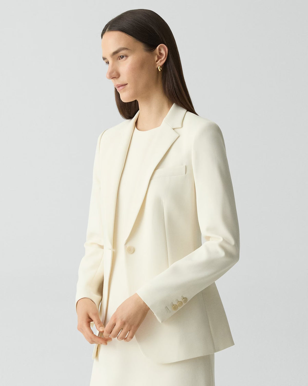 Theory Staple Blazer - Admiral Crepe