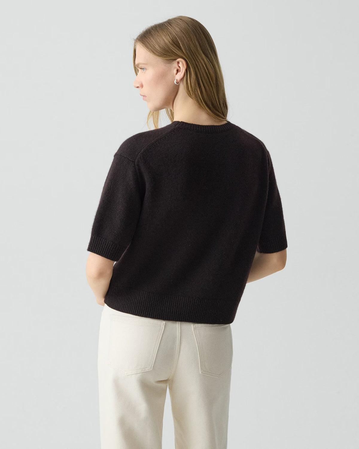 Cropped Tee in Cashmere
