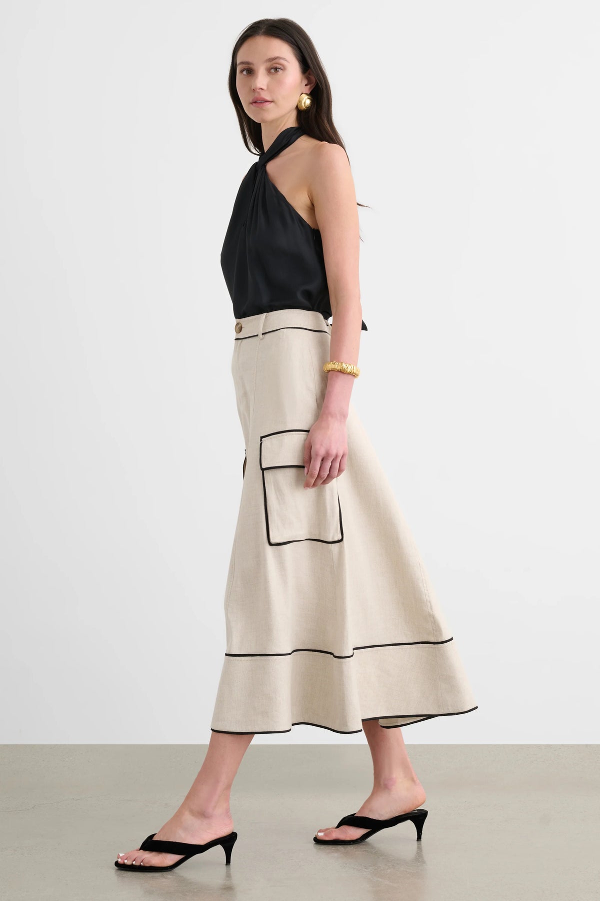 Toccin Shiloh Cargo Skirt - Desert/Jet