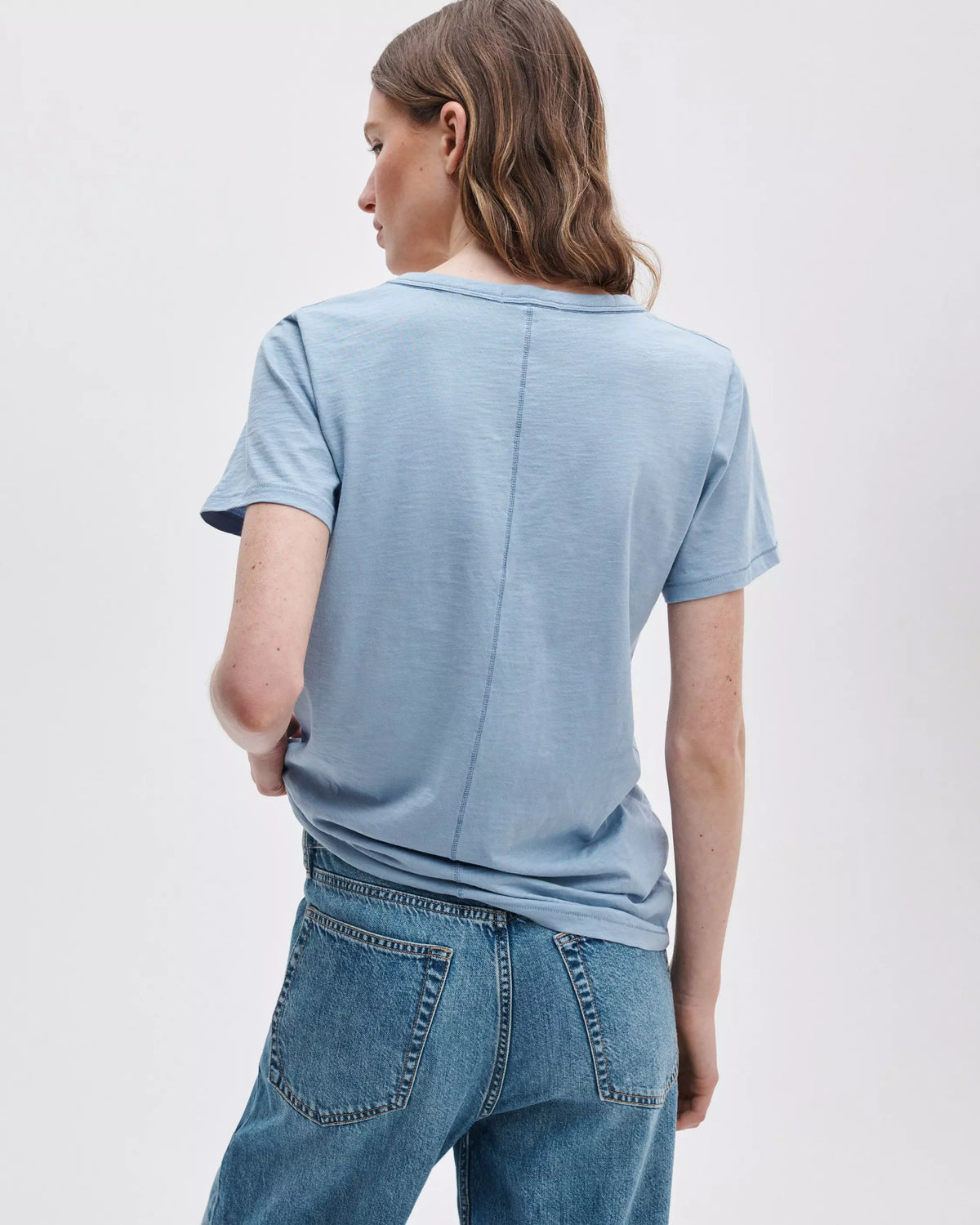rag&bone Slub Vee - Haze Blue