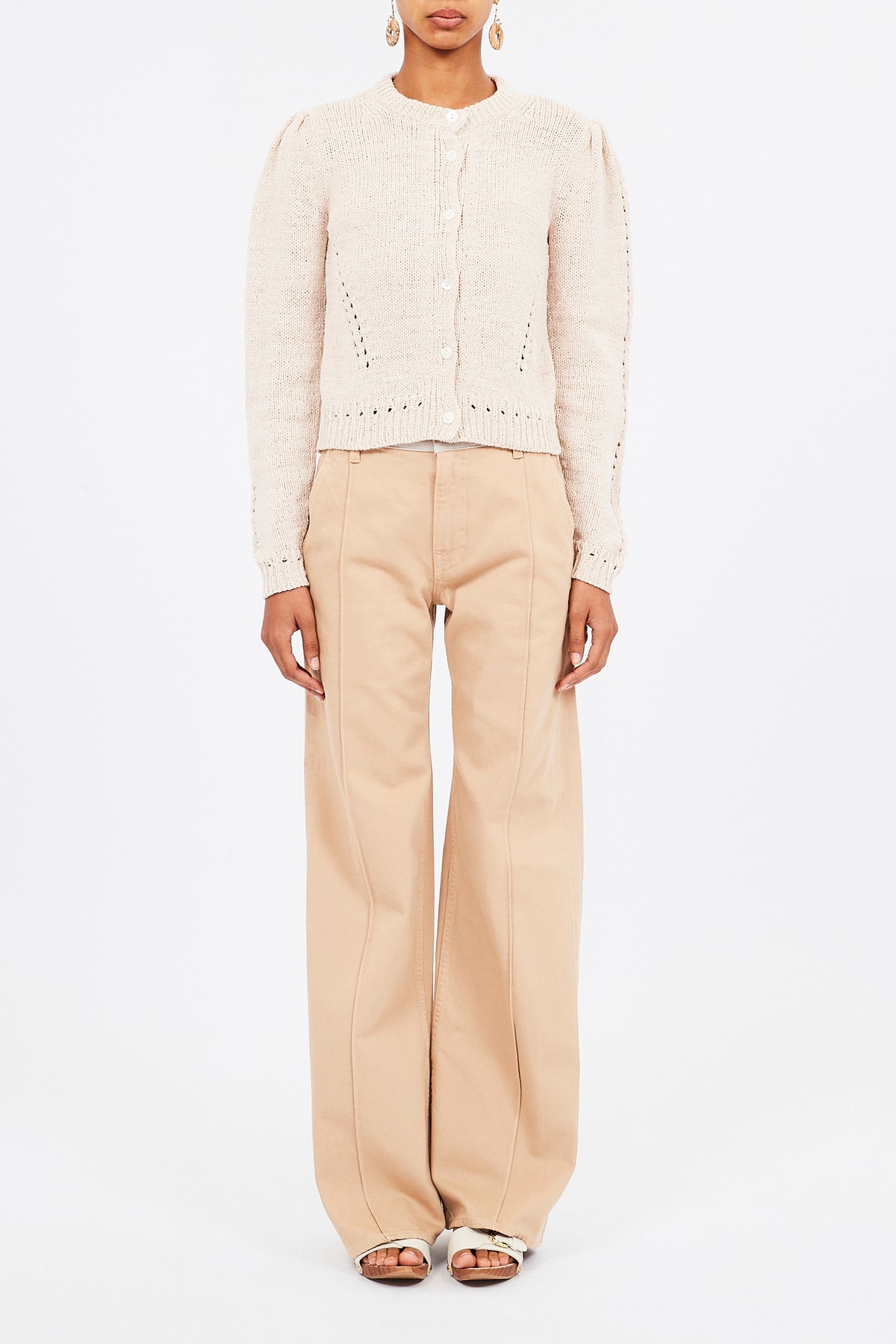 Joelle Cardigan - Cowrie, Sailor Stripe