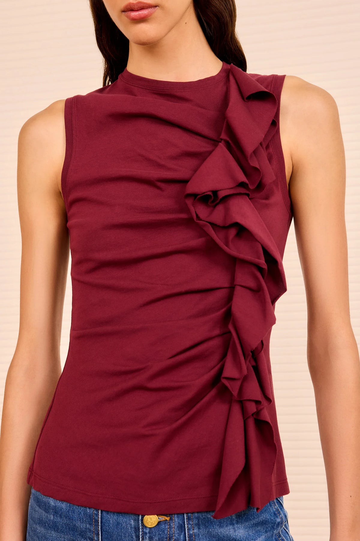 Ulla Johnson Clio Sleeveless Cotton Jersey Top