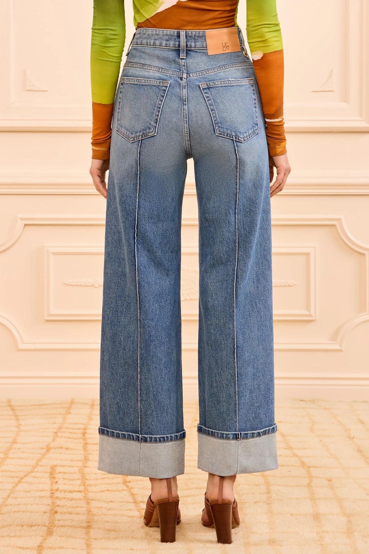 Ulla Johnson The Genevieve Stretch Pintuck Jean - Danube