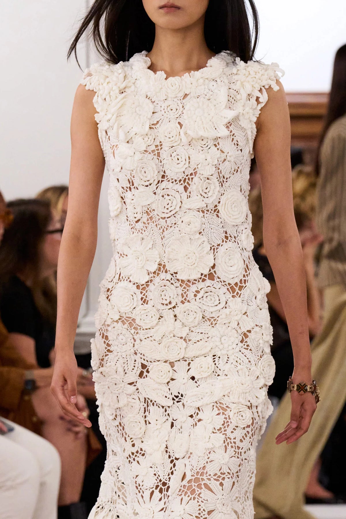 Ulla Johnson Anita Hand Crochet Dress - Pearled Ivory