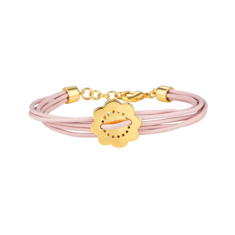 ASHA Maya Bracelet - Navy, Petal Pink
