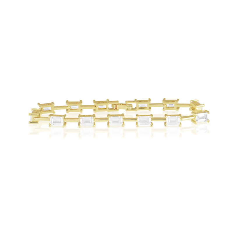 Sahira Jewelry Design Selena Tennis Bracelet - Gold