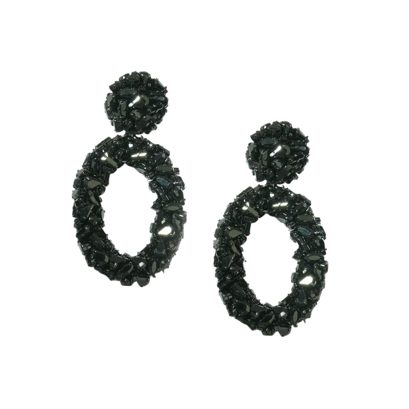 Dinorah Earrings - Black