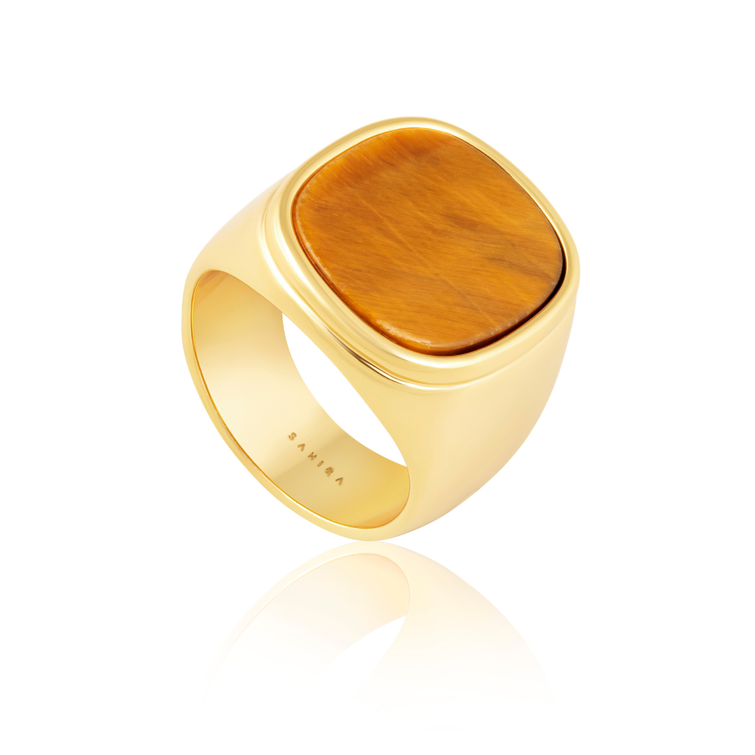 Sahira Tiger Eye Statement Ring