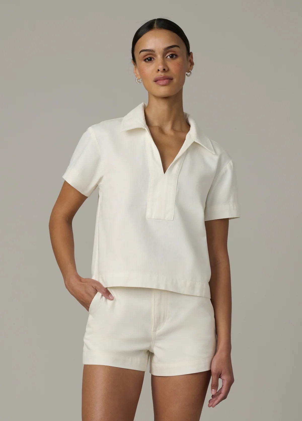 Lillian Denim Popover Shirt