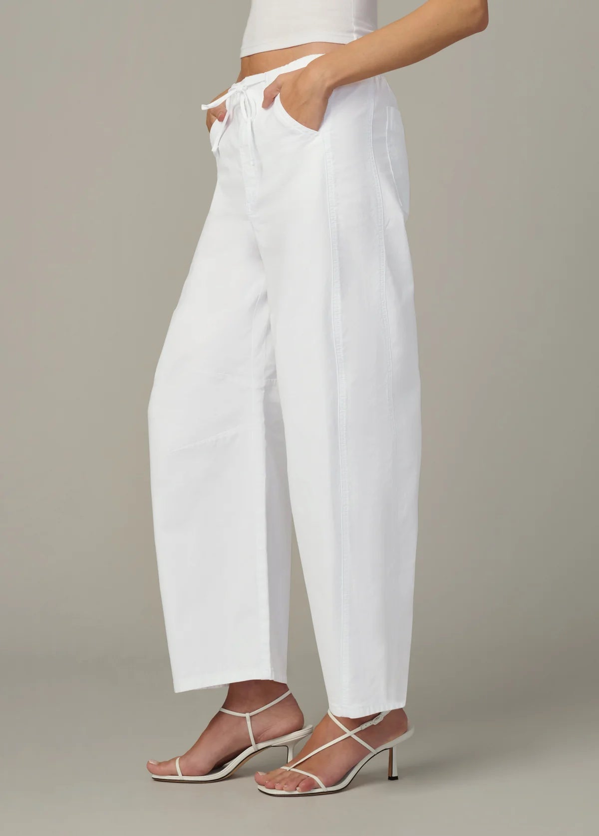 Joe's Jeans The Bowie Pull On High Rise Horseshoe - White