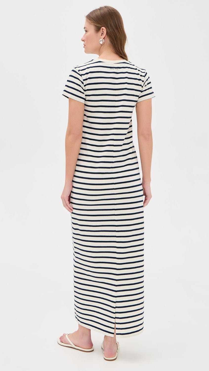 Wynne Dress - Navy Stripe