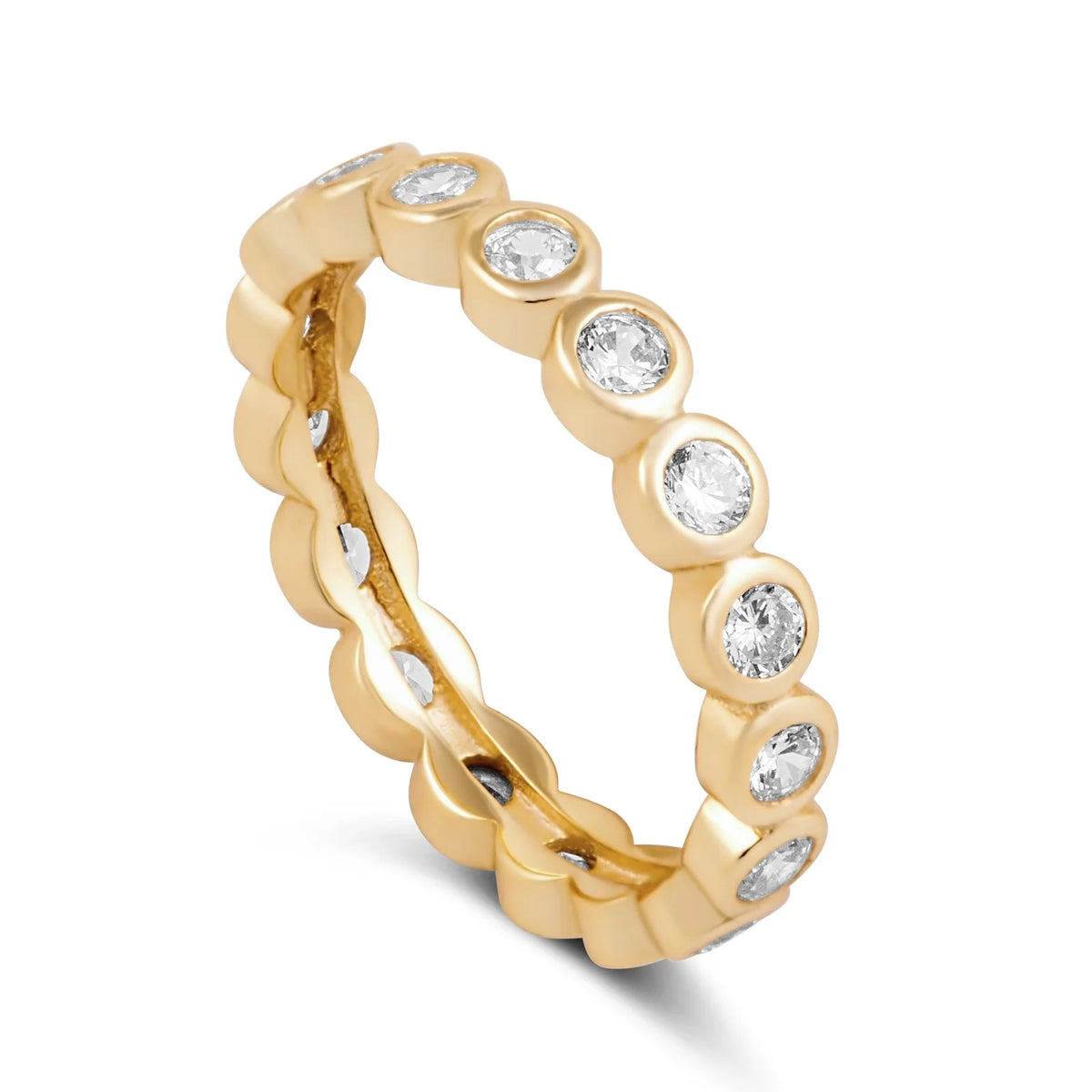 Sahira Celeste Eternity Ring - Gold