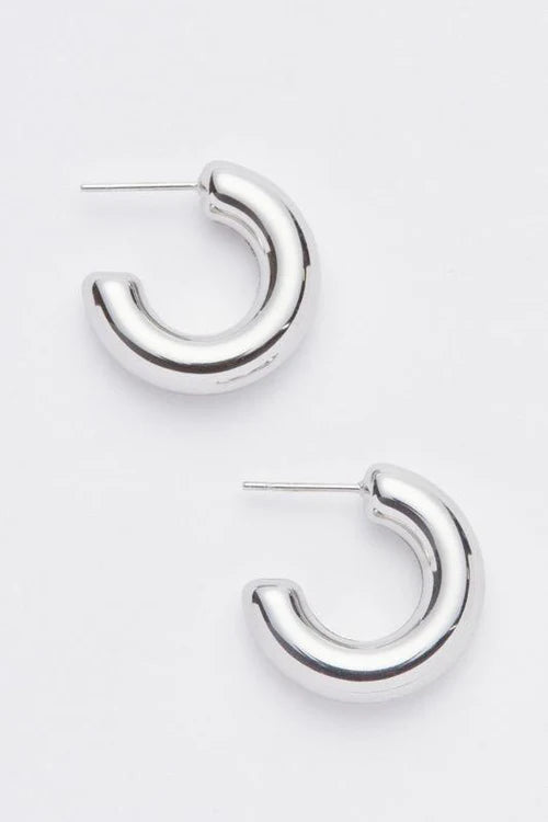 Sahira Chloe Mini Hoop - Silver