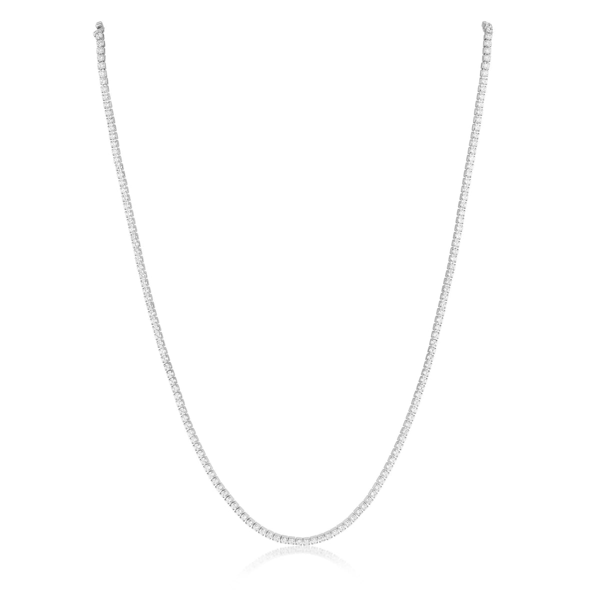 Sahira Annie Dainty Tennis Choker - Silver