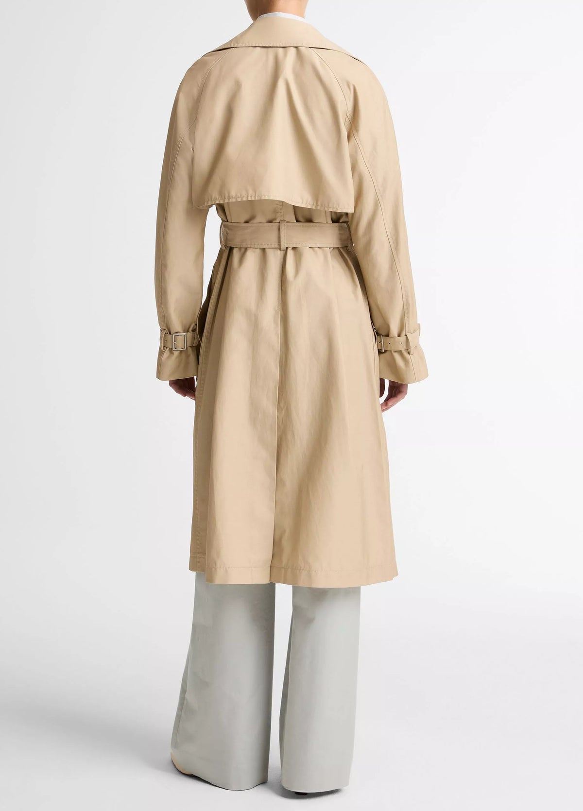 Vince Fine Cotton-Blend Twill Trench Coat