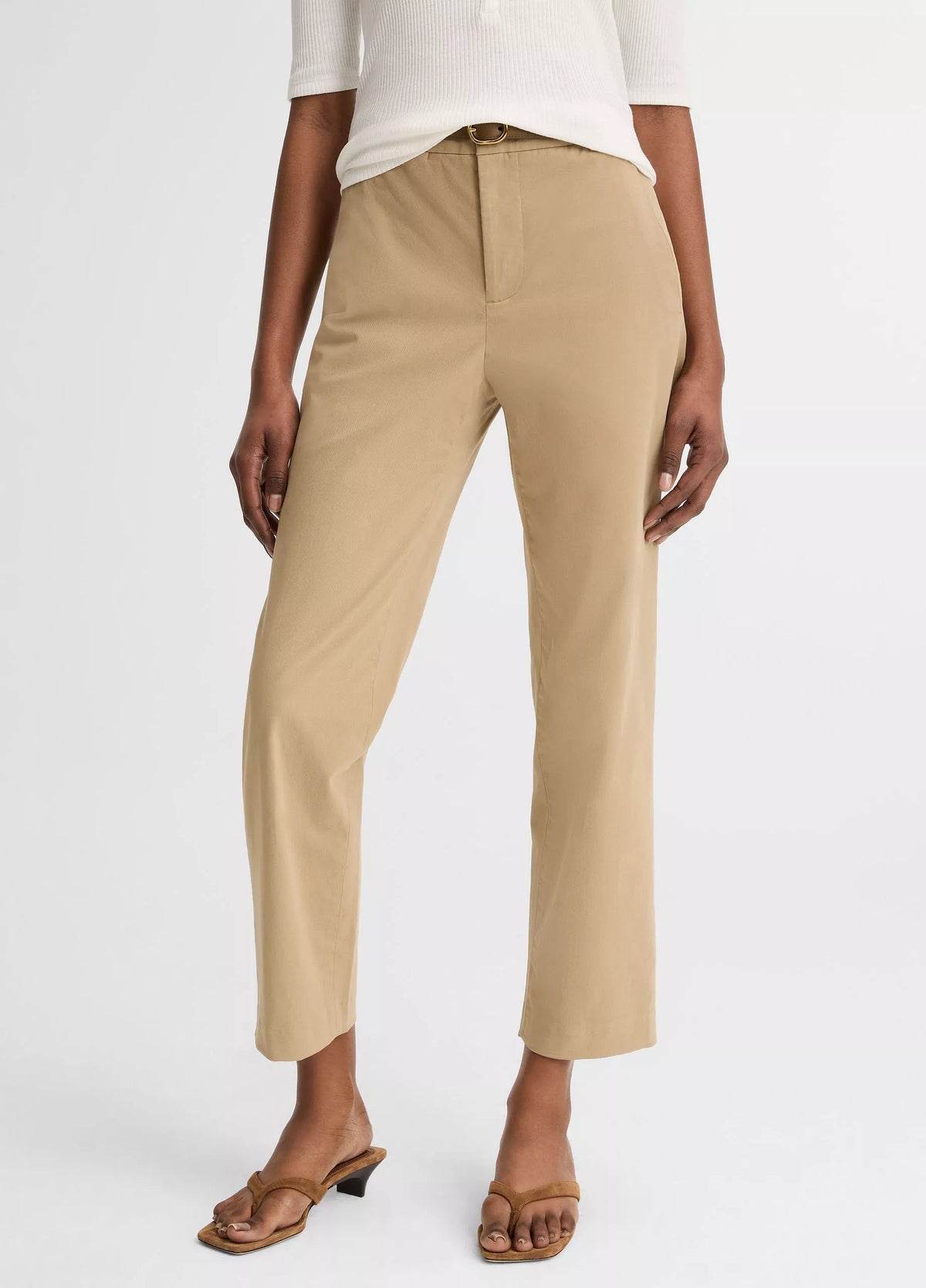 Vince Avery Mid-Rise Italian Stretch-Cotton Chino Pant