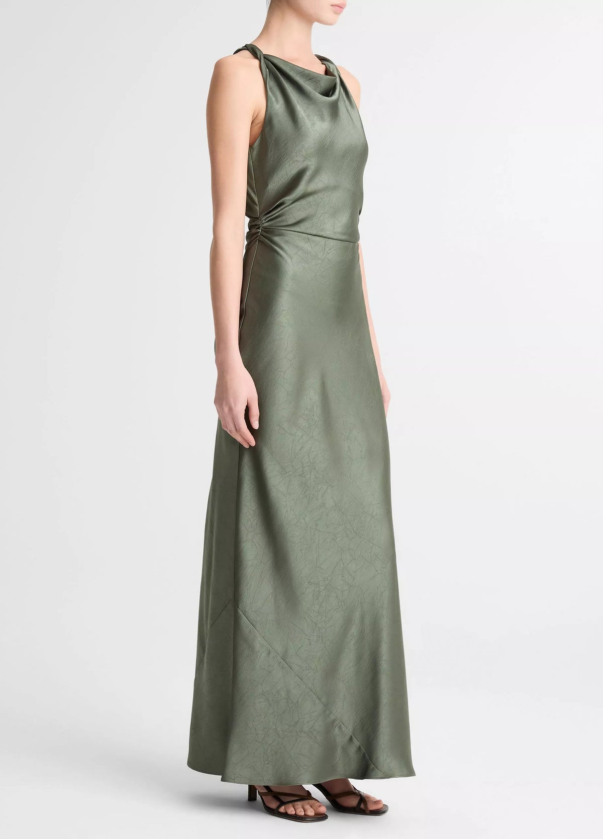 Vince Twist Shoulder Dress - Pine Grove