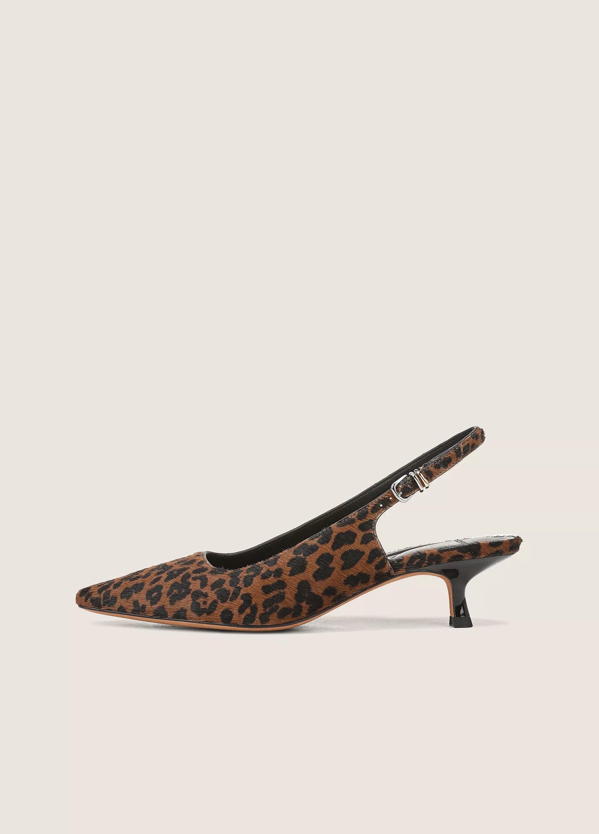 Vince Sabra Leopard-Print Calf Hair Slingback Heel