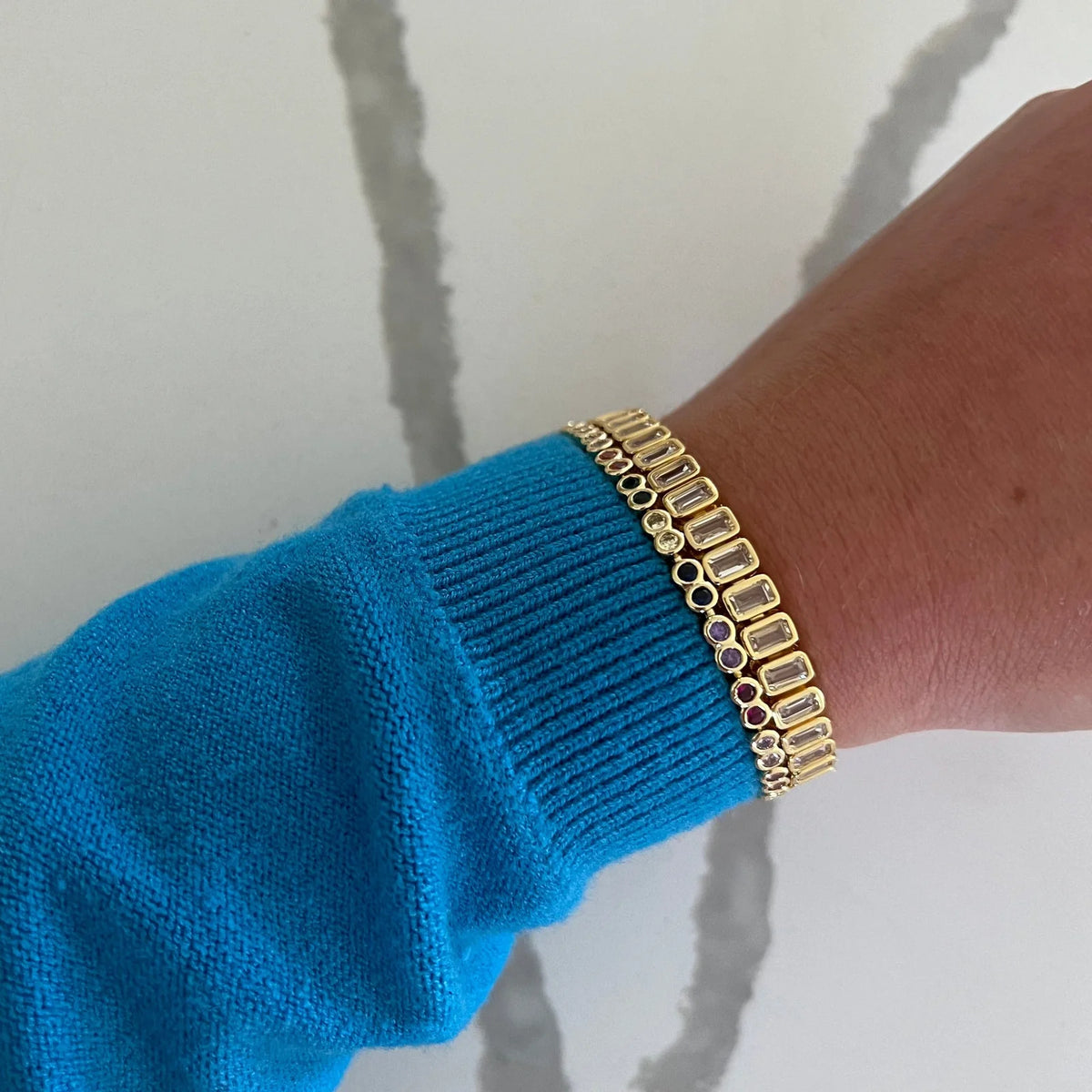 Erin Fader Ella Tennis Bracelet Bracelet - Gold
