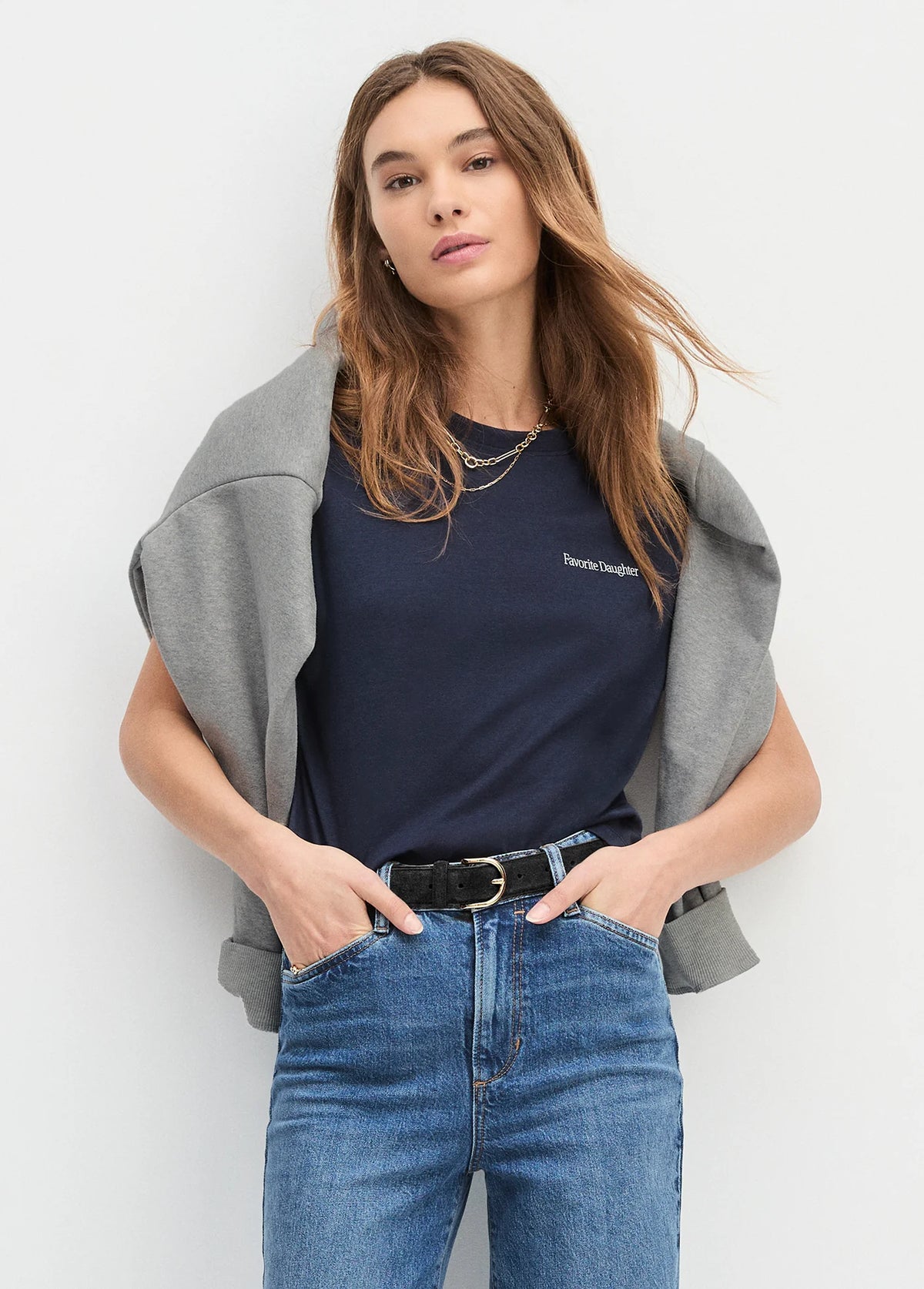 Favorite Daughter The Suede Juni Belt - Black
