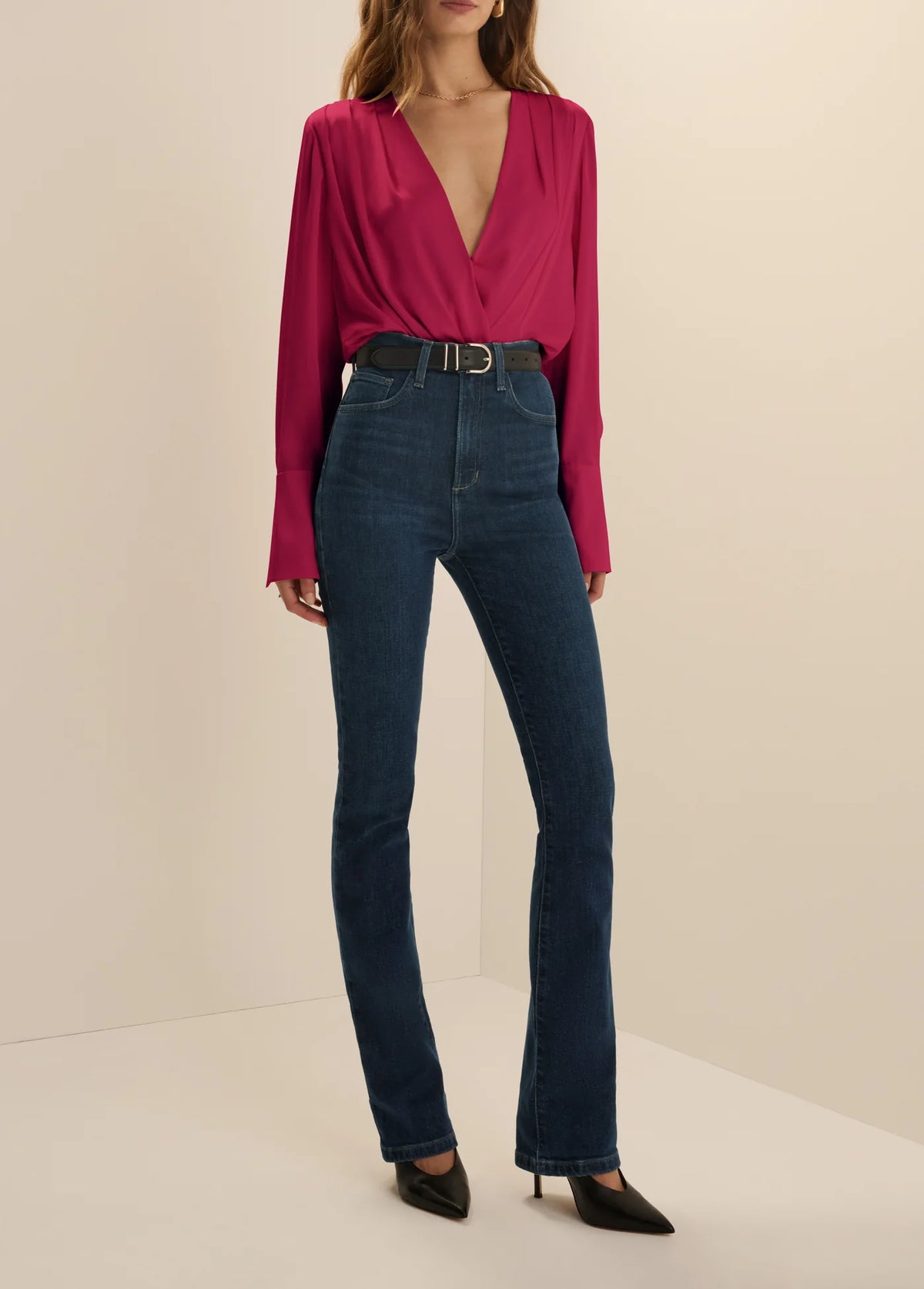 Favorite Daughter The Date Blouse - Raspberry
