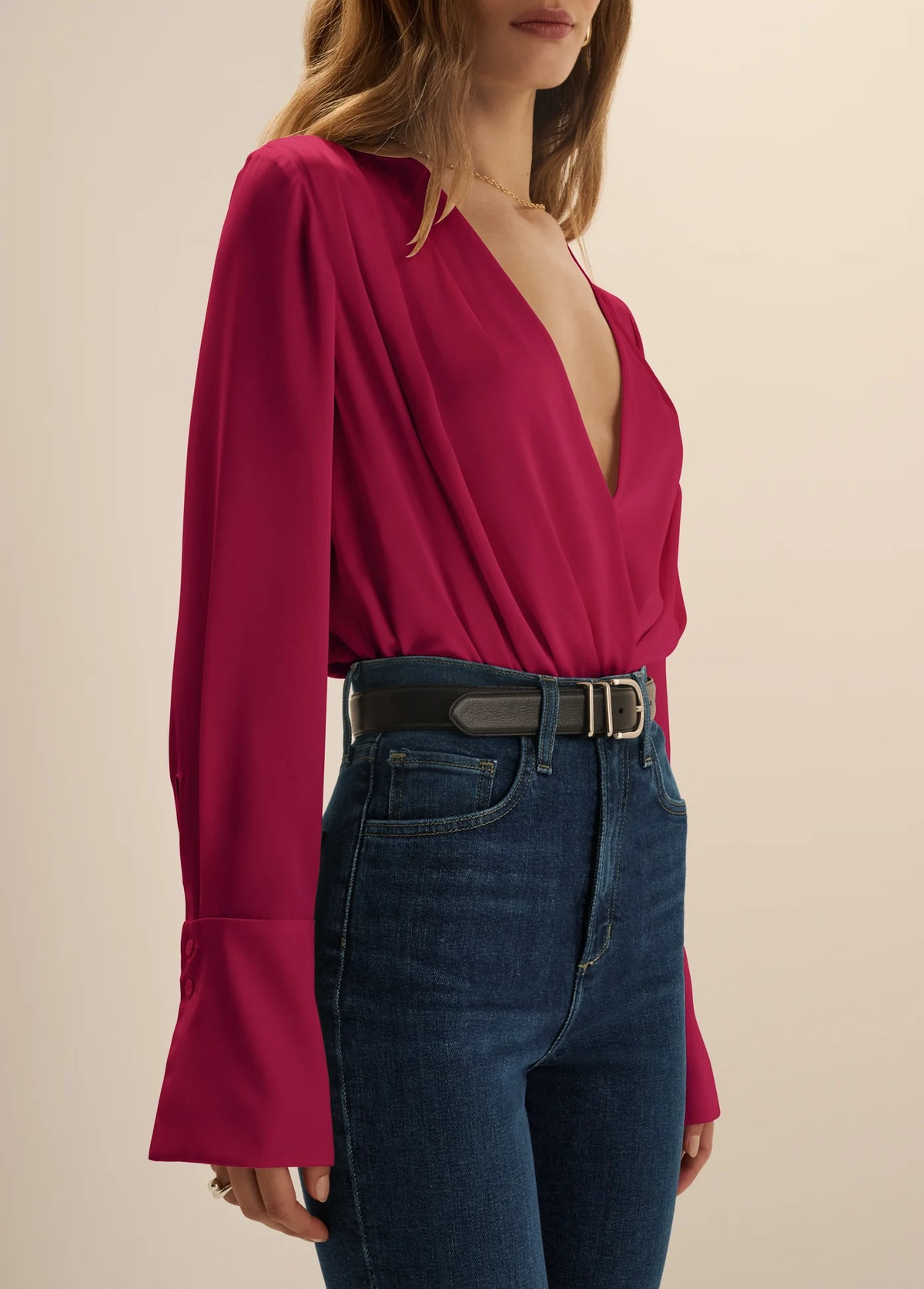 Favorite Daughter The Date Blouse - Raspberry