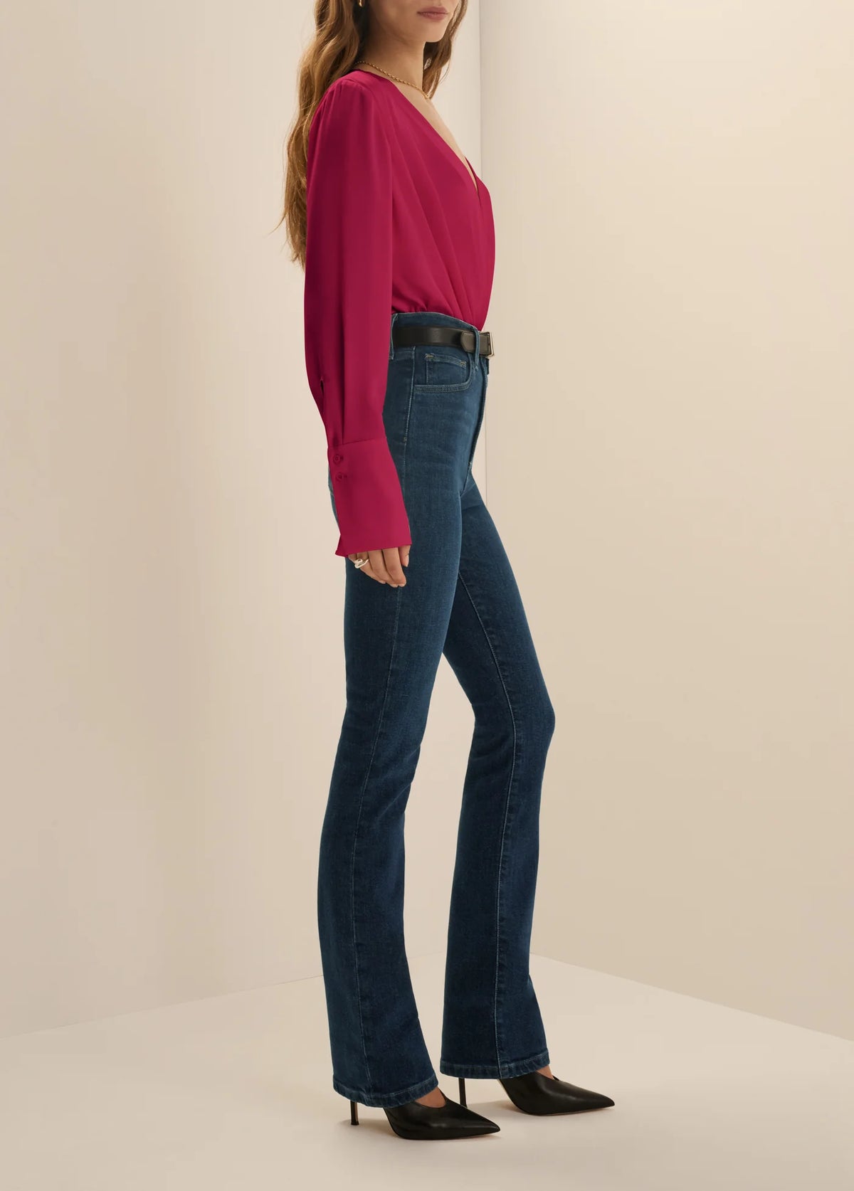 Favorite Daughter The Date Blouse - Raspberry