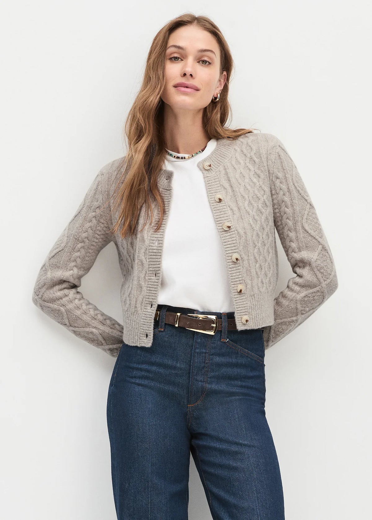 Favorite Daughter Eleanor Cardigan, Basmati