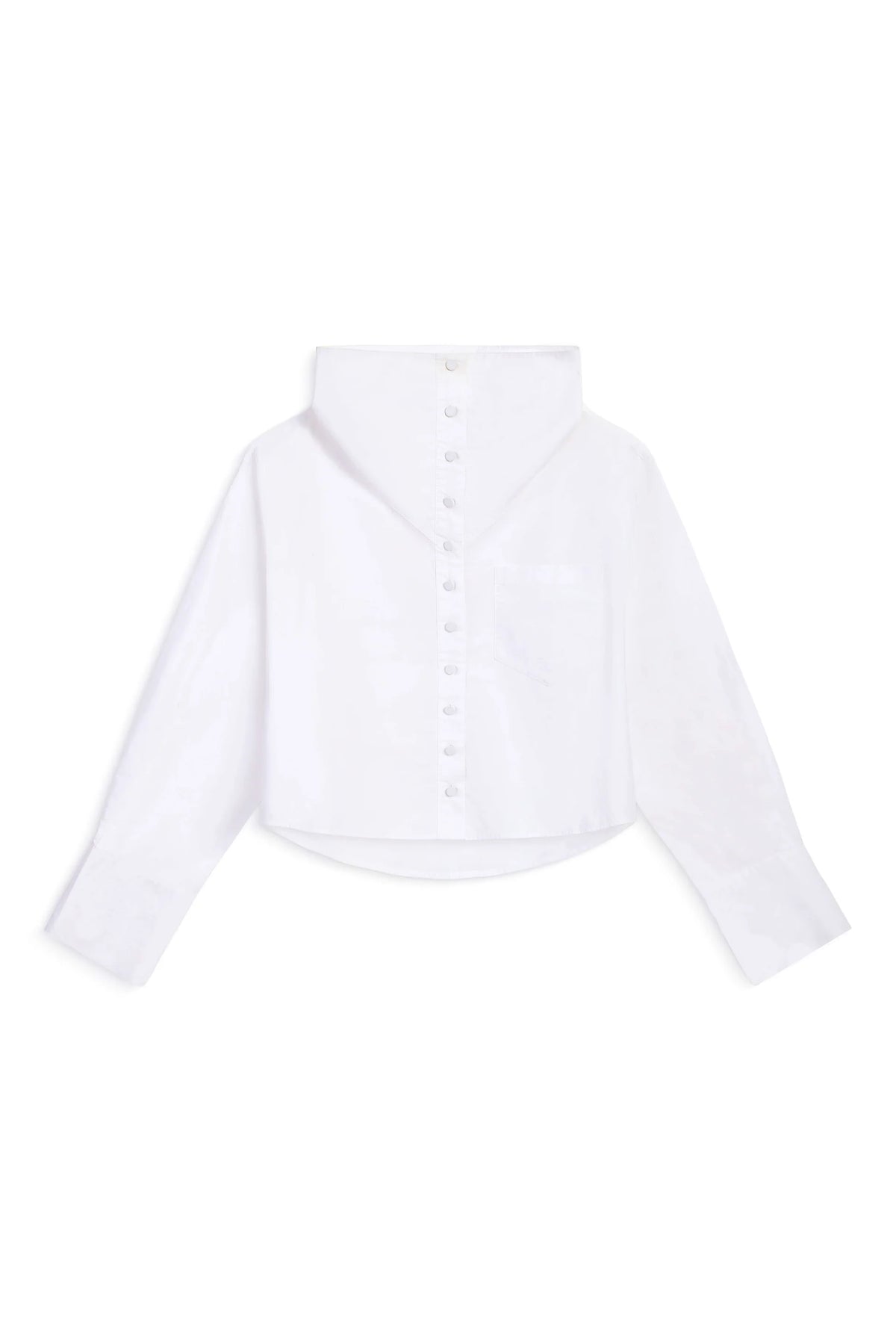 Derek Lam Bianca Funnel Neck Blouse