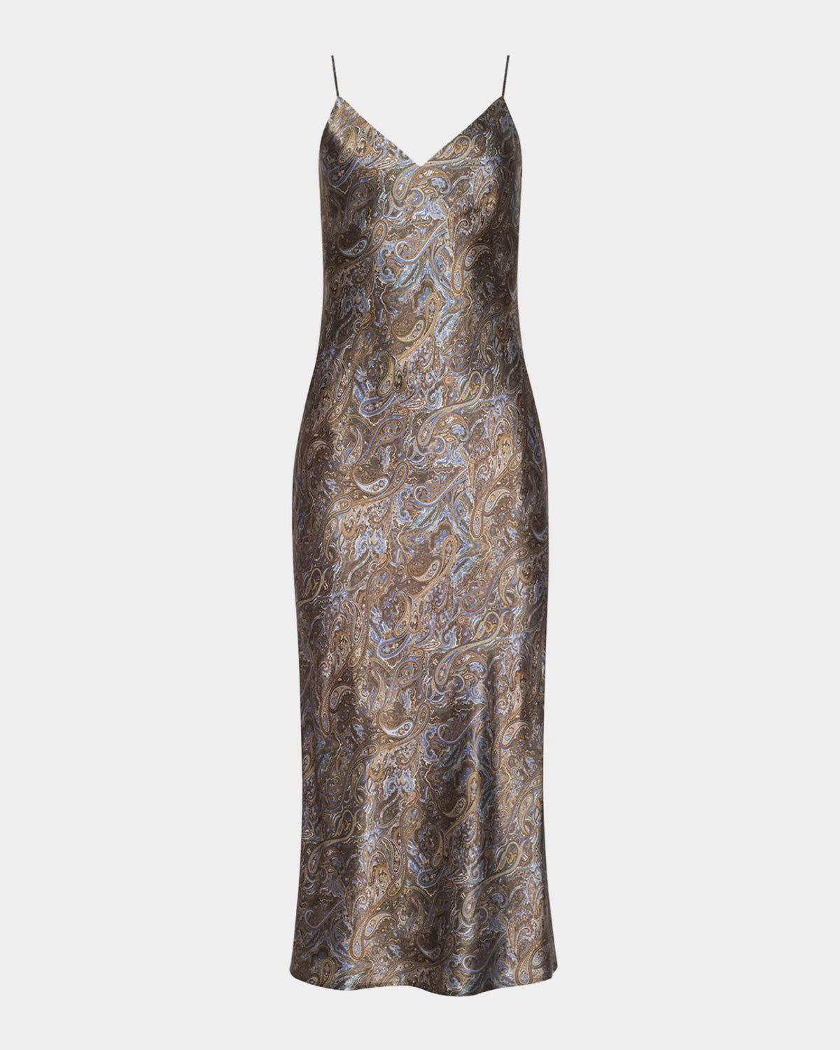 Seridie Paisley Mid-Length Slip Dress