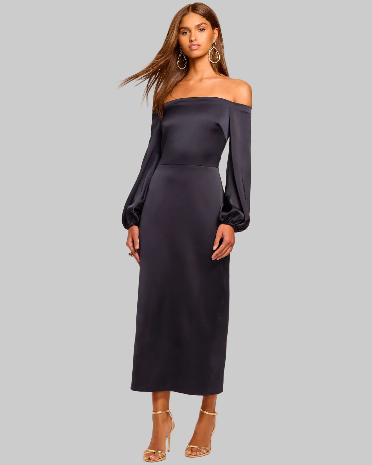 Ramy Brook Shiyan Off-The-Shoulder Midi Dress