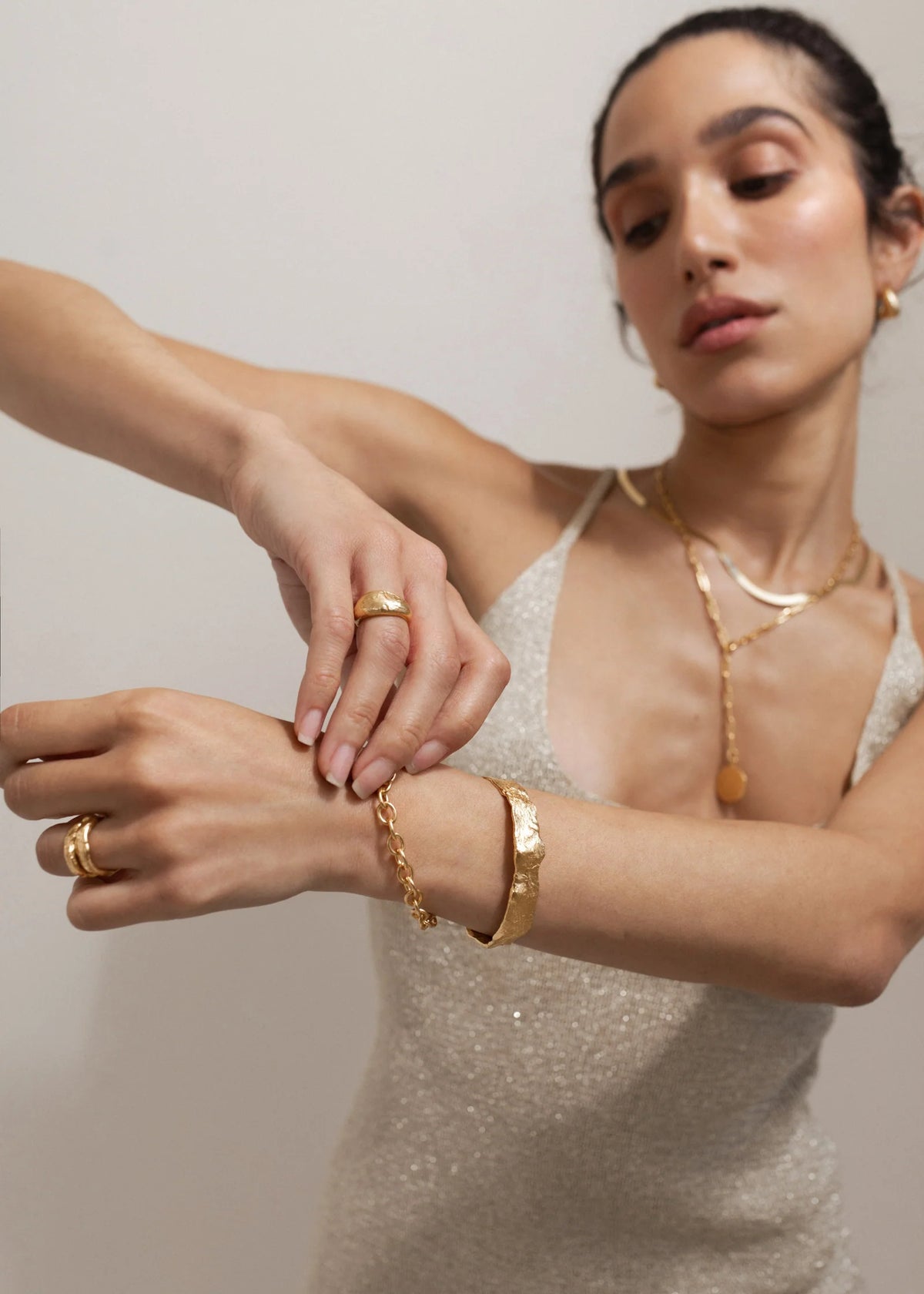 Pamela Card Jewelry Art of Connection Bracelet - Gold