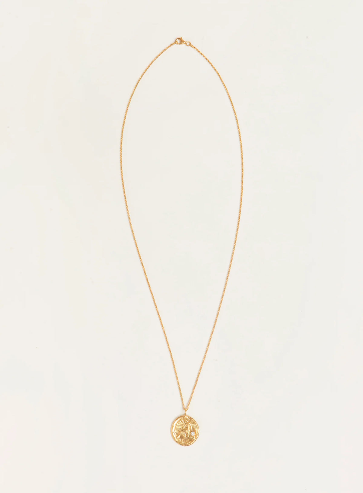 Pamela Card Lab Diamond Winged Victory Necklace - Gold