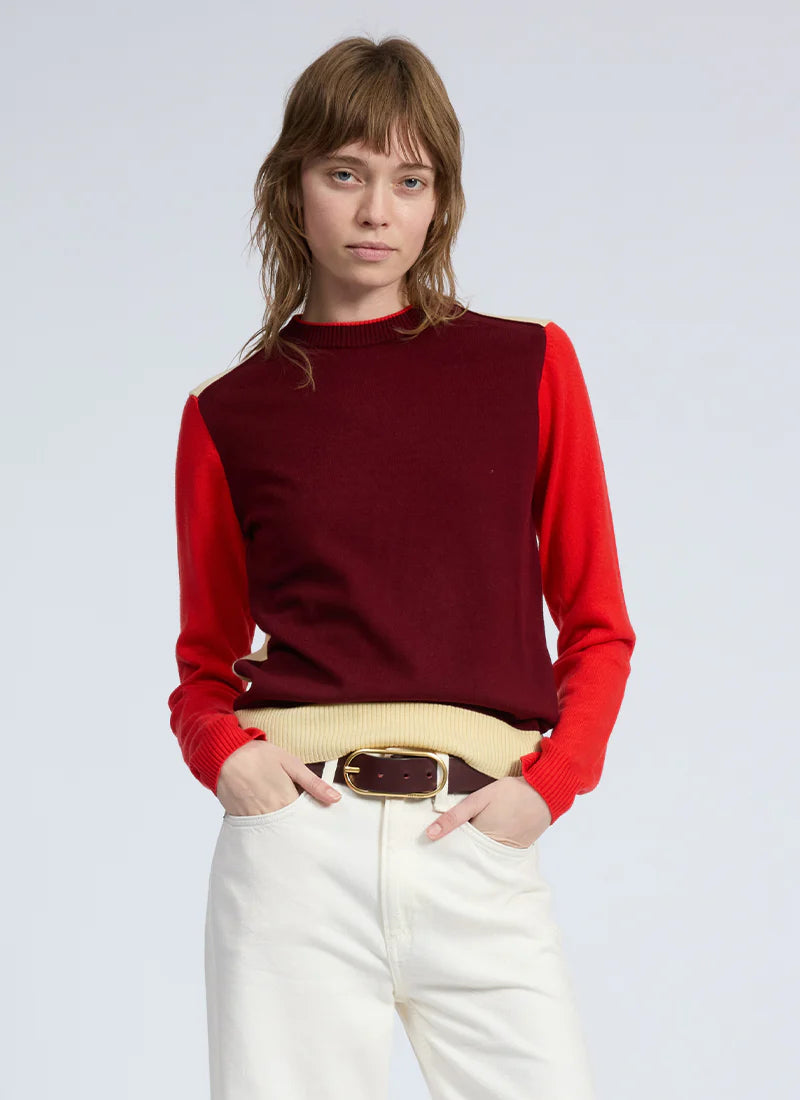 Taron Colorblock Wool Sweater