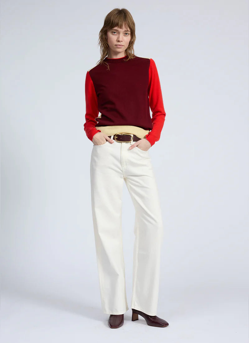 Taron Colorblock Wool Sweater