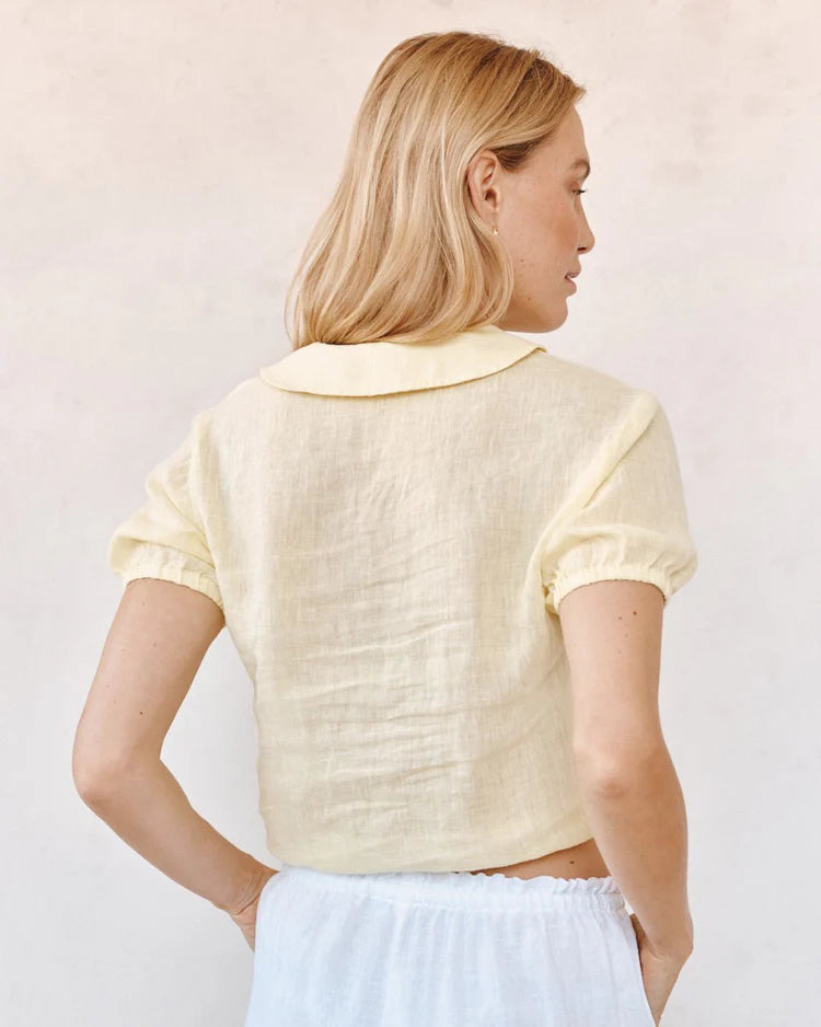 Bella Dahl Short Sleeve Puritan Collar Shirt