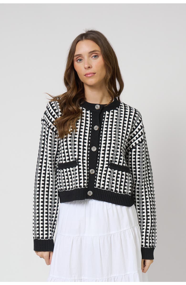 Central Park West Skye Scallop Stitch Cardi