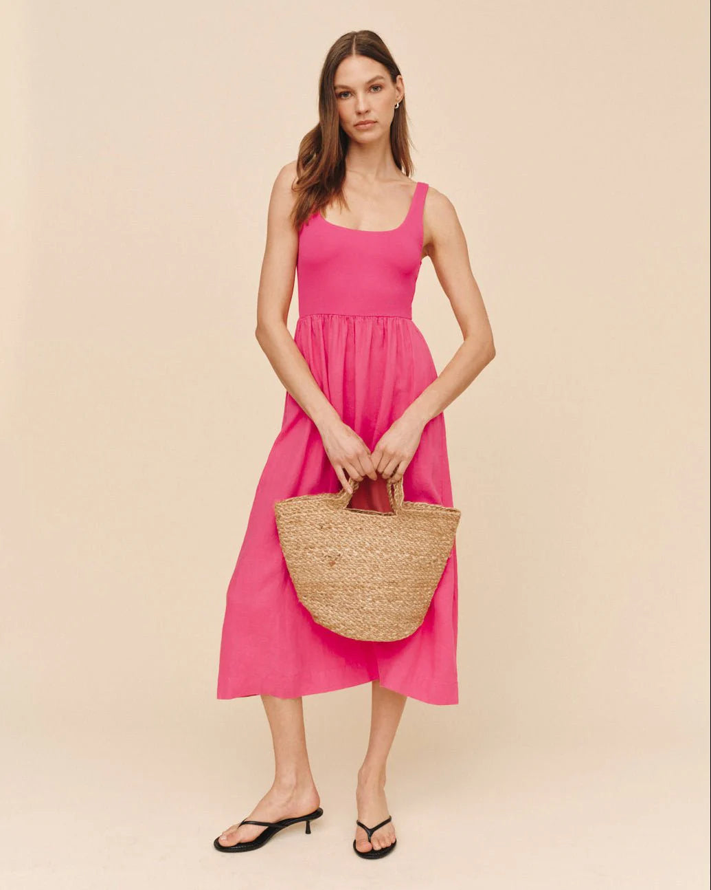 Bella Dahl Sleeveless Knit Combo Dress
