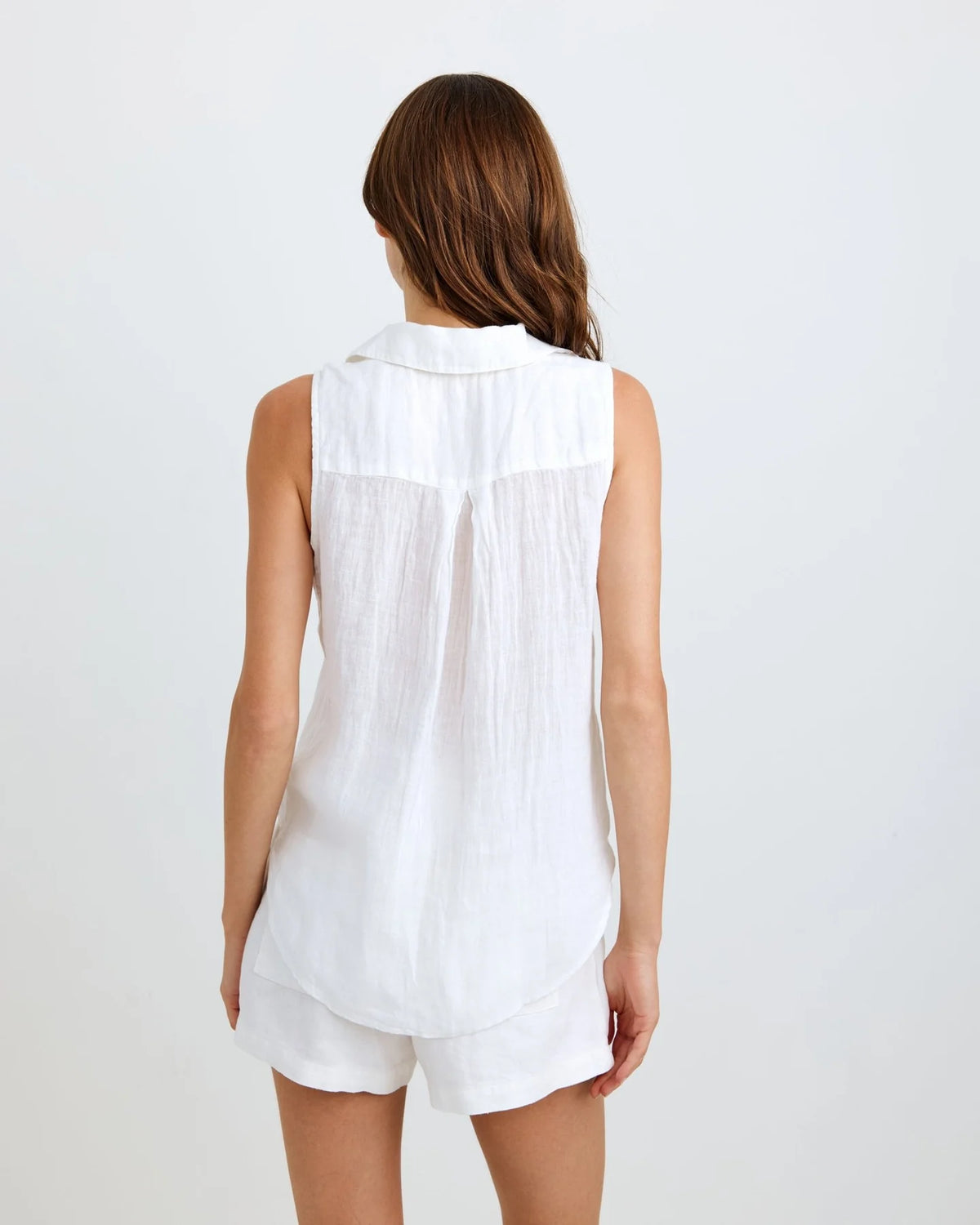 Bella Dahl Sleeveless Linen Pullover